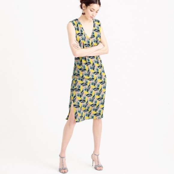 J. Crew Sleeveless Silk Dress In Spring Meadow - Picture 3 of 9